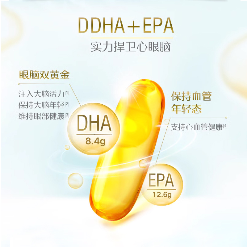 南京同仁堂鱼油软胶囊-辅助降血脂 呵护血管健康-60g（60粒）×2瓶装