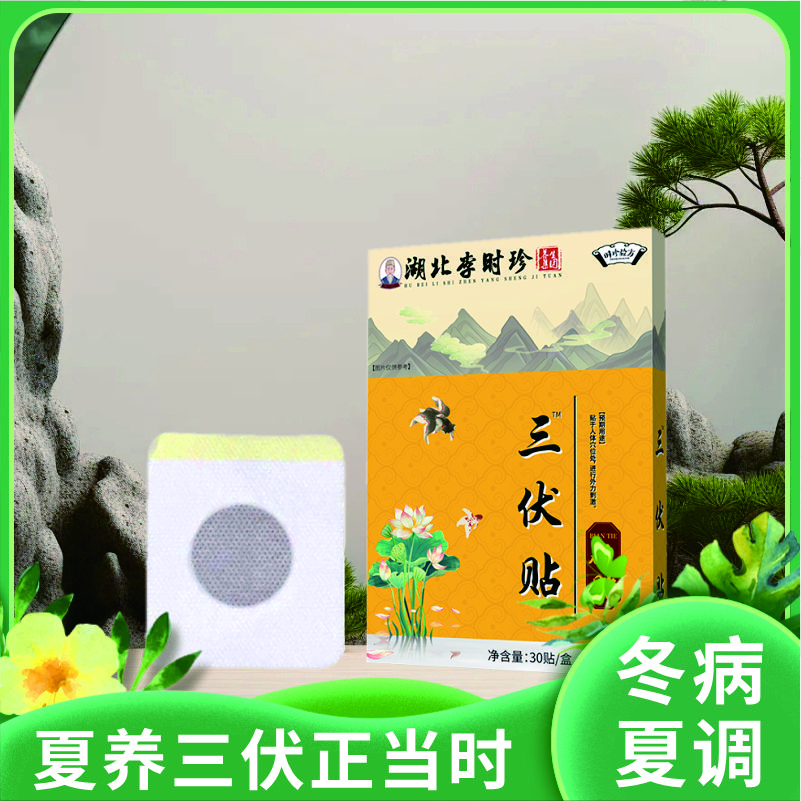 李时珍 三伏贴-冬病夏治 温和调养 甄选药材 科学配比 四季皆宜-每盒30贴 买一送一 到手60