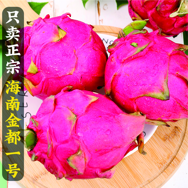 正宗广西 火龙果|金都一号 皮薄肉厚 口感细腻 红心爆汁 新鲜采摘 产地直发|精选颗颗大果 5斤装