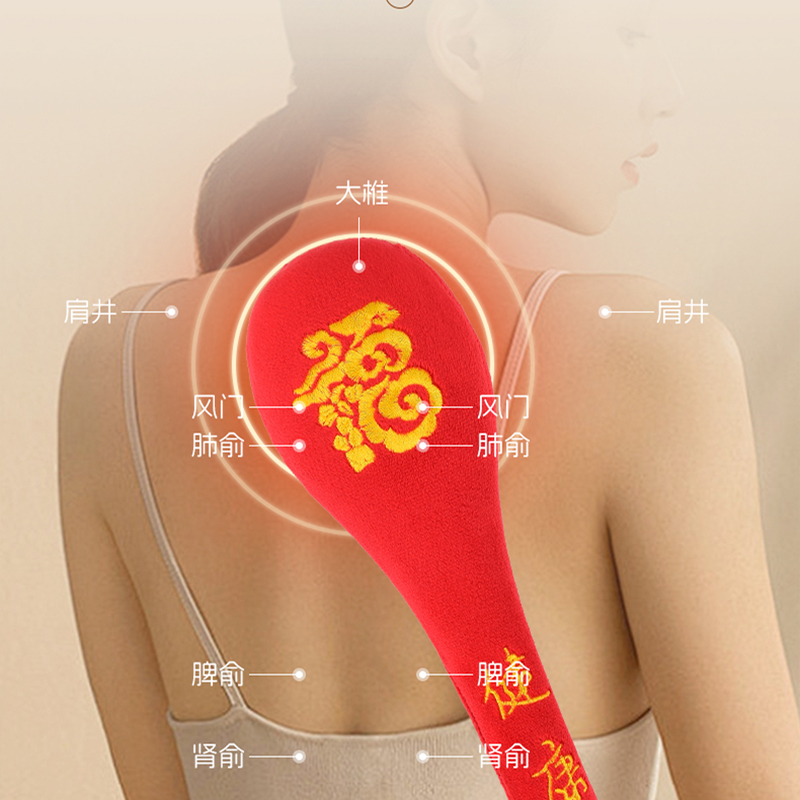 养生经络拍|健康古法 舒筋活络 柔软拍打 韧性十足 经久耐用|记忆发泡头 升级加长48cm