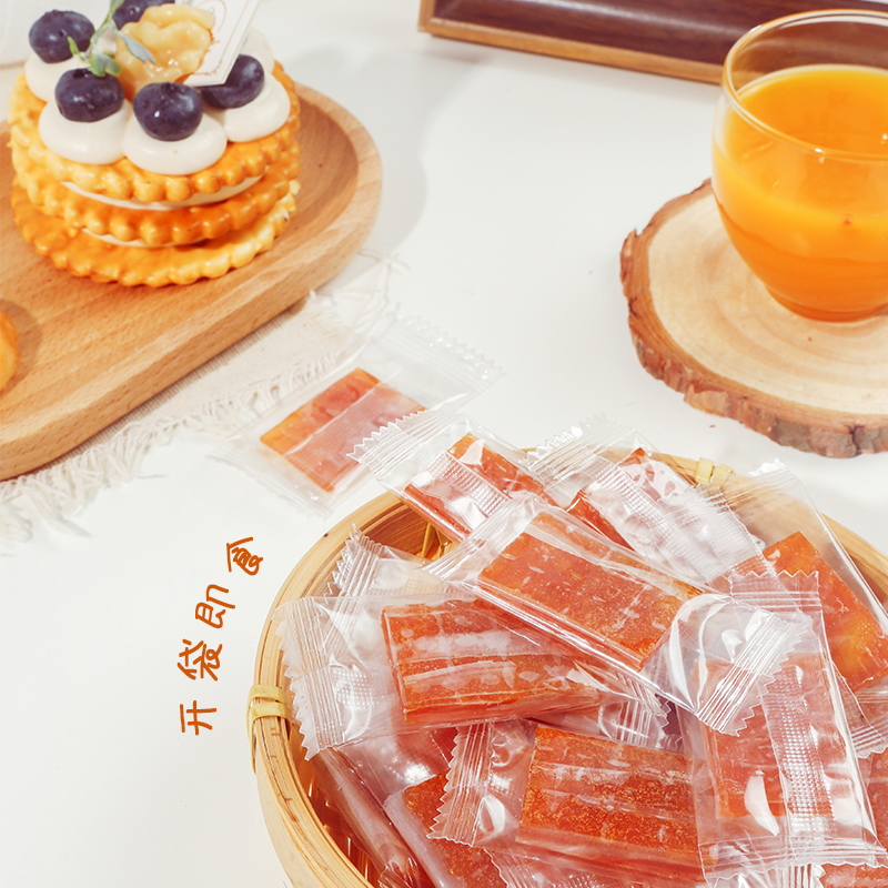 青海沙棘果糕|天然VC 满满胶原 果味浓郁 鲜甜酸爽 口感爽滑 Q弹十足|独立小包 100克/袋装