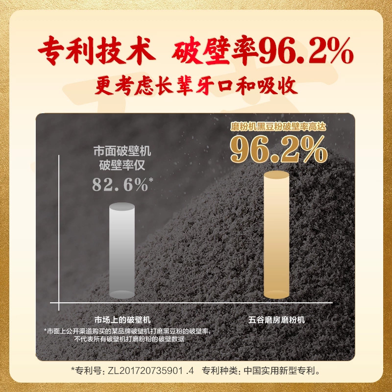 五谷磨房 核桃芝麻黑豆粉|古方今研 药食同源 原生营养|600克/罐 两罐装送杯子