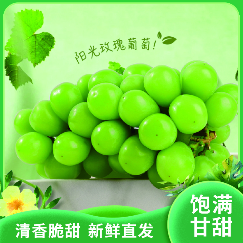 大凉山 阳光玫瑰葡萄清香脆甜 颗颗精选 挂树保鲜 现采现发 生鲜专送|黄金产区3斤装