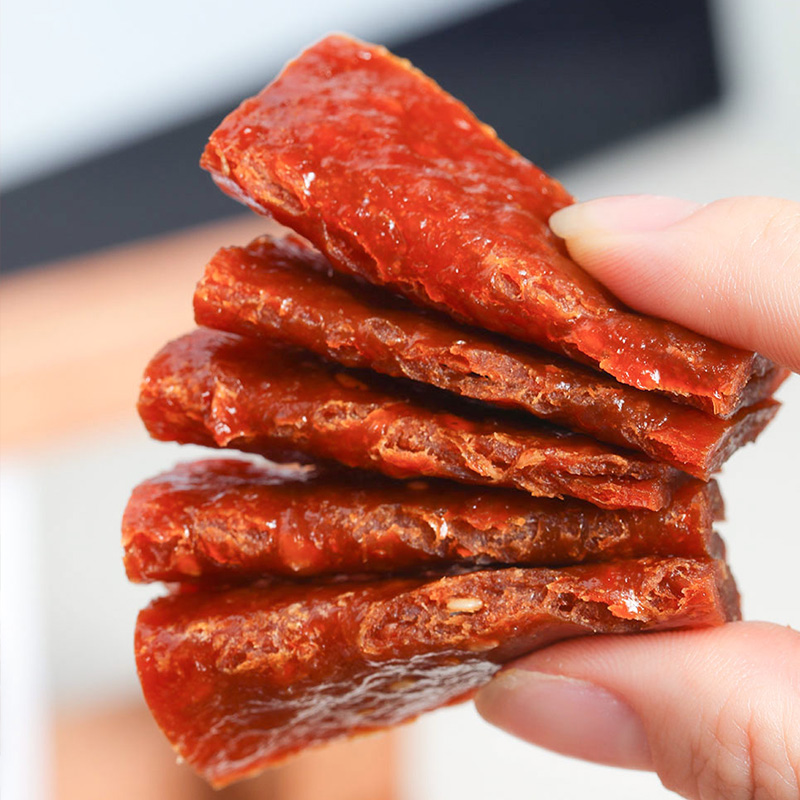 潮汕老字号 蜜汁猪肉脯十道工序 经典风味逼出油脂新品干香入味鲜香爽口|八方来财礼盒装