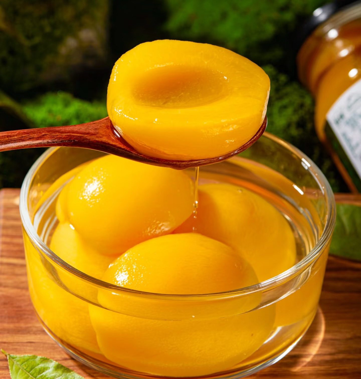 绿山果园 梨汁黄桃罐头原汁原味清爽不腻 配料干净零添加剂|梨汁+桃果汁代替白糖 营养健康无负担360克x4罐