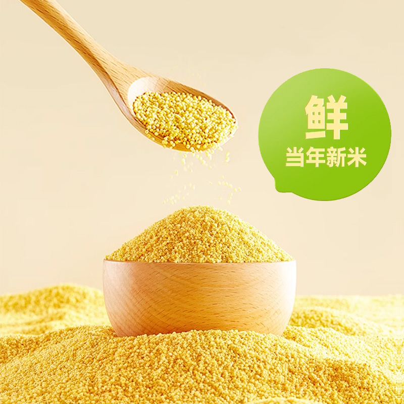有机黄小米|产地直供当季新粮米油醇厚香浓软糯营养丰富|密封包装 好收纳2.5gk/袋